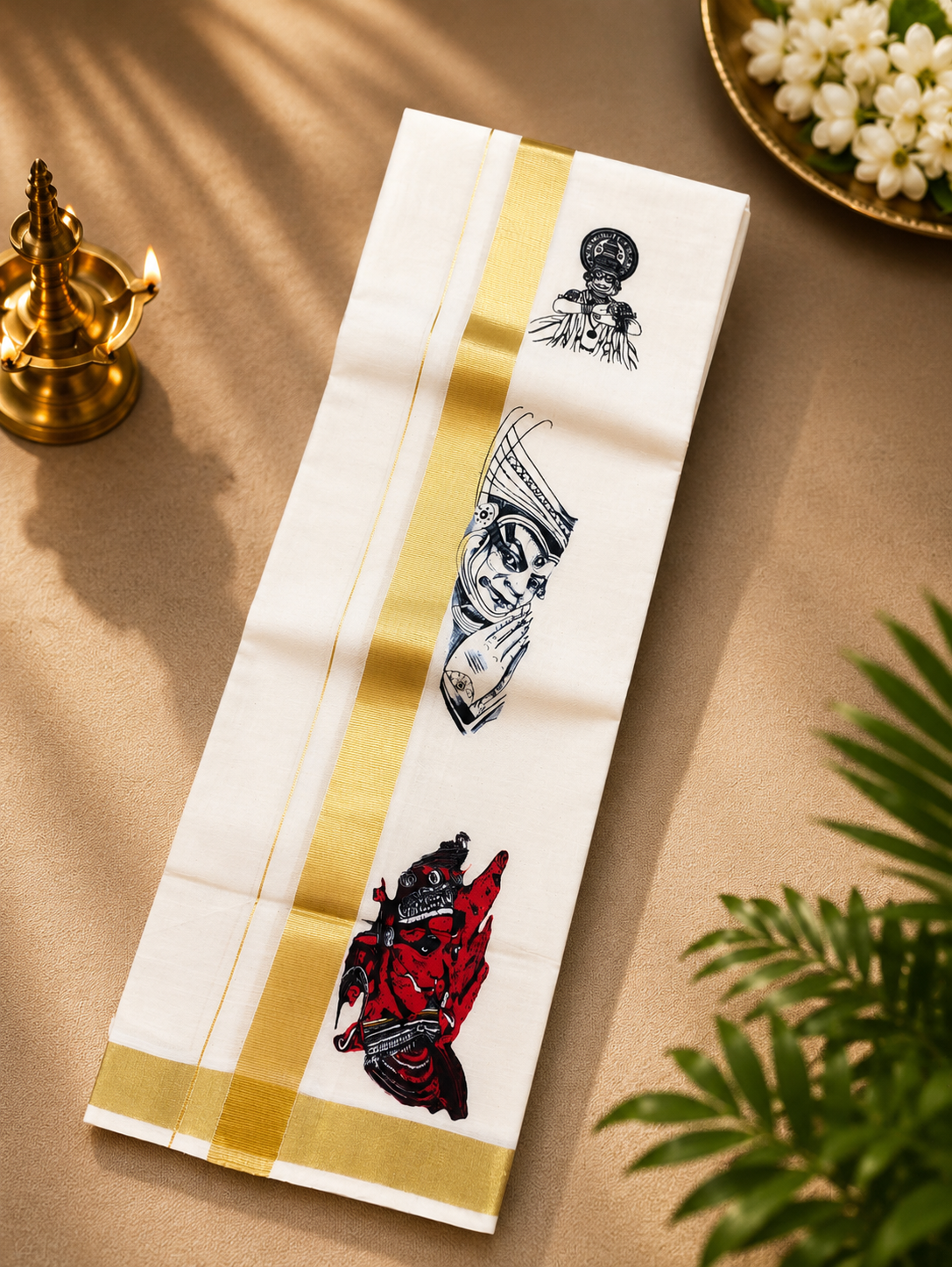 Gents Printed Dhothy  Design 2