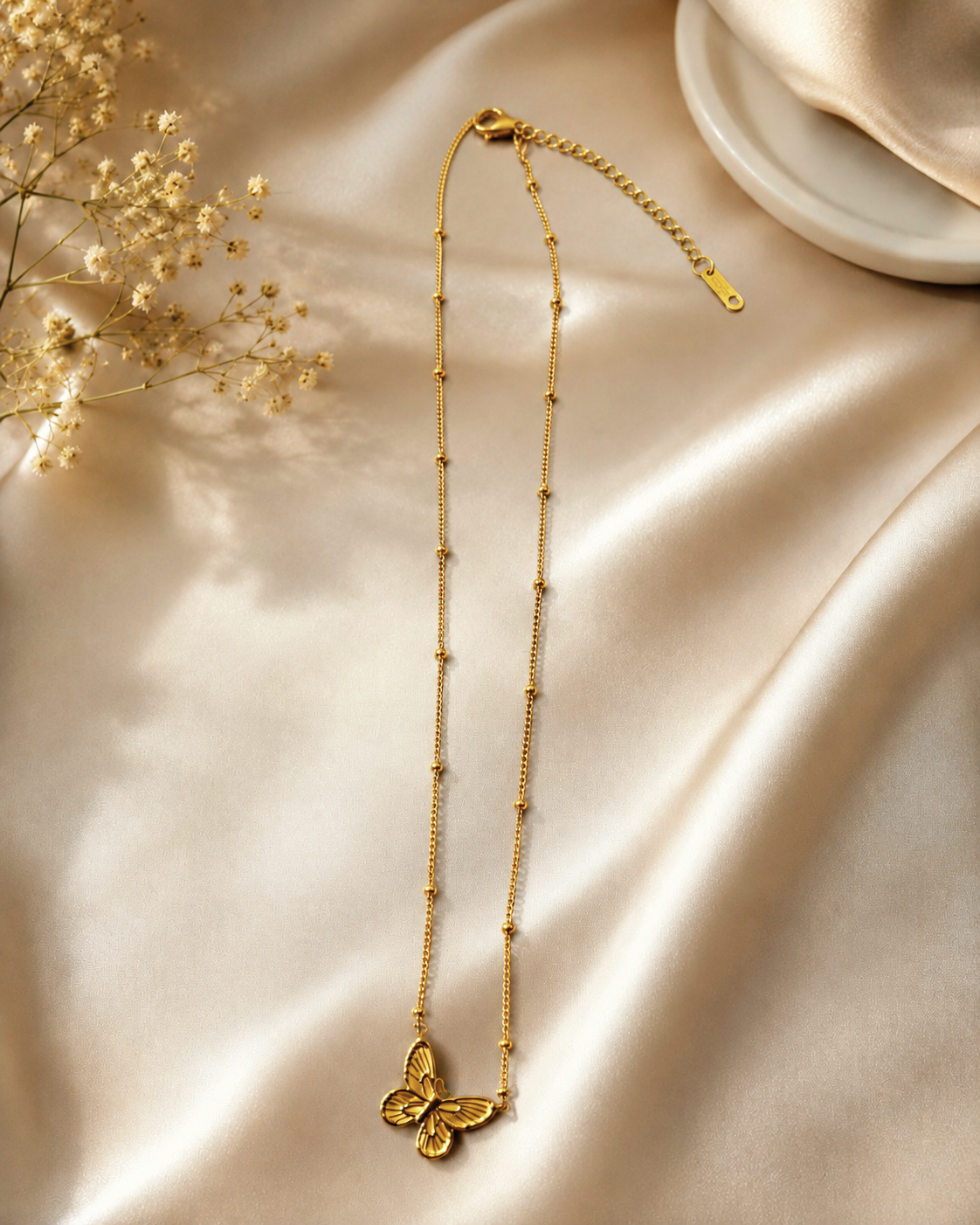 Golden Flutter Anti-Tarnish Chain