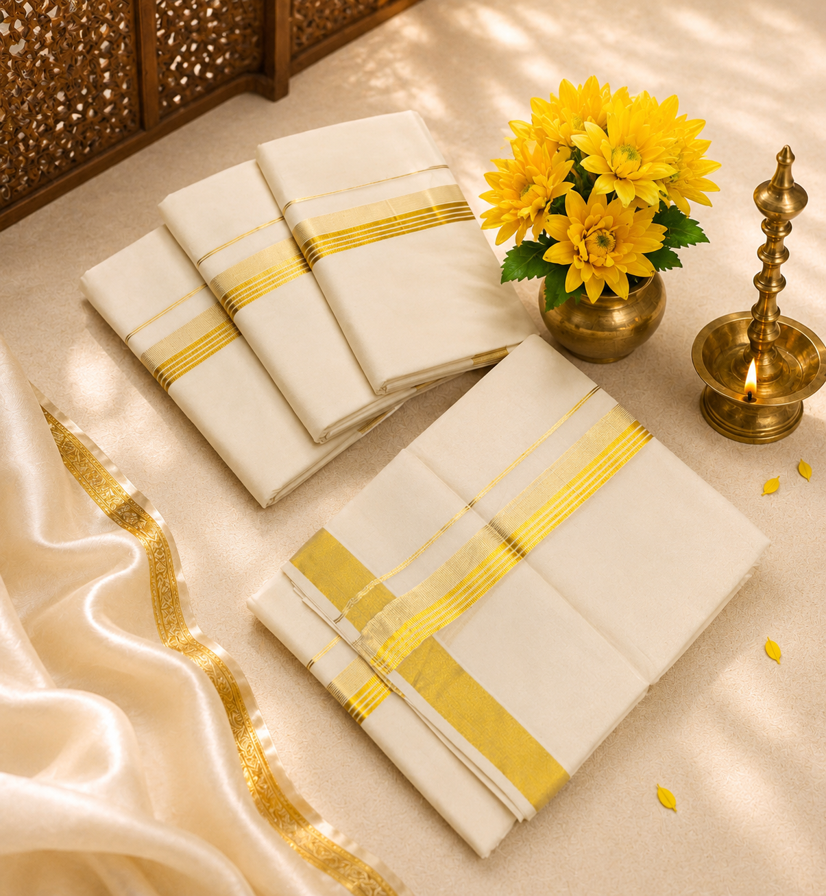 Gents Traditional Kasavu Mund Design 6