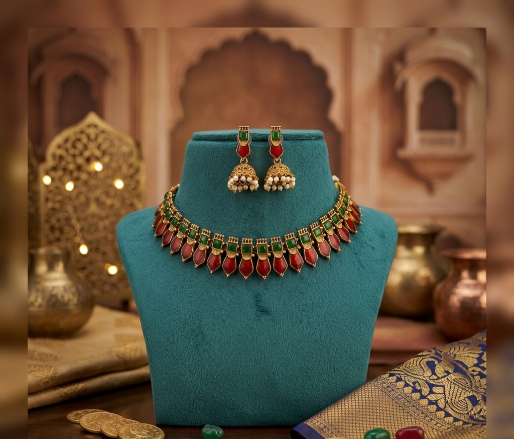 Palakka Necklace Set Design 2